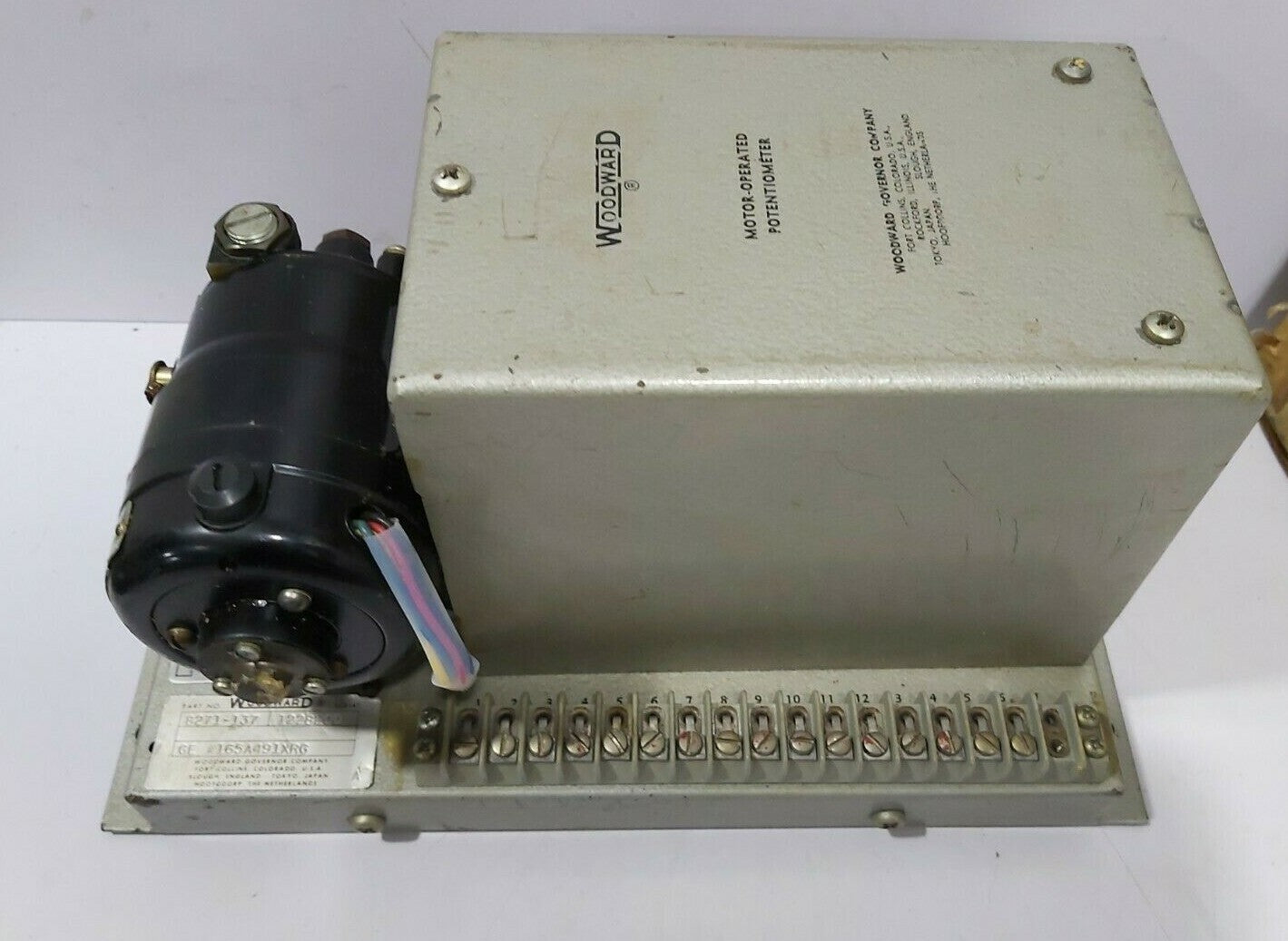 WOODWARD MOTOR OPERATED POTENTIOMETER 8271-137 / 8271137