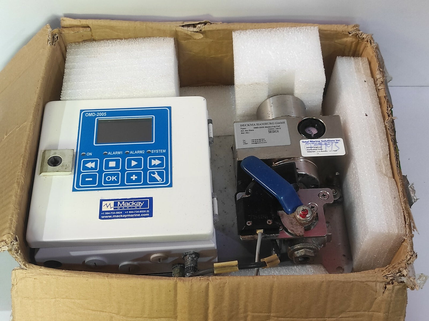 Deckma OMD-2005 Bilge Alarm Analyzer Oily Water 15PPM Recondition
