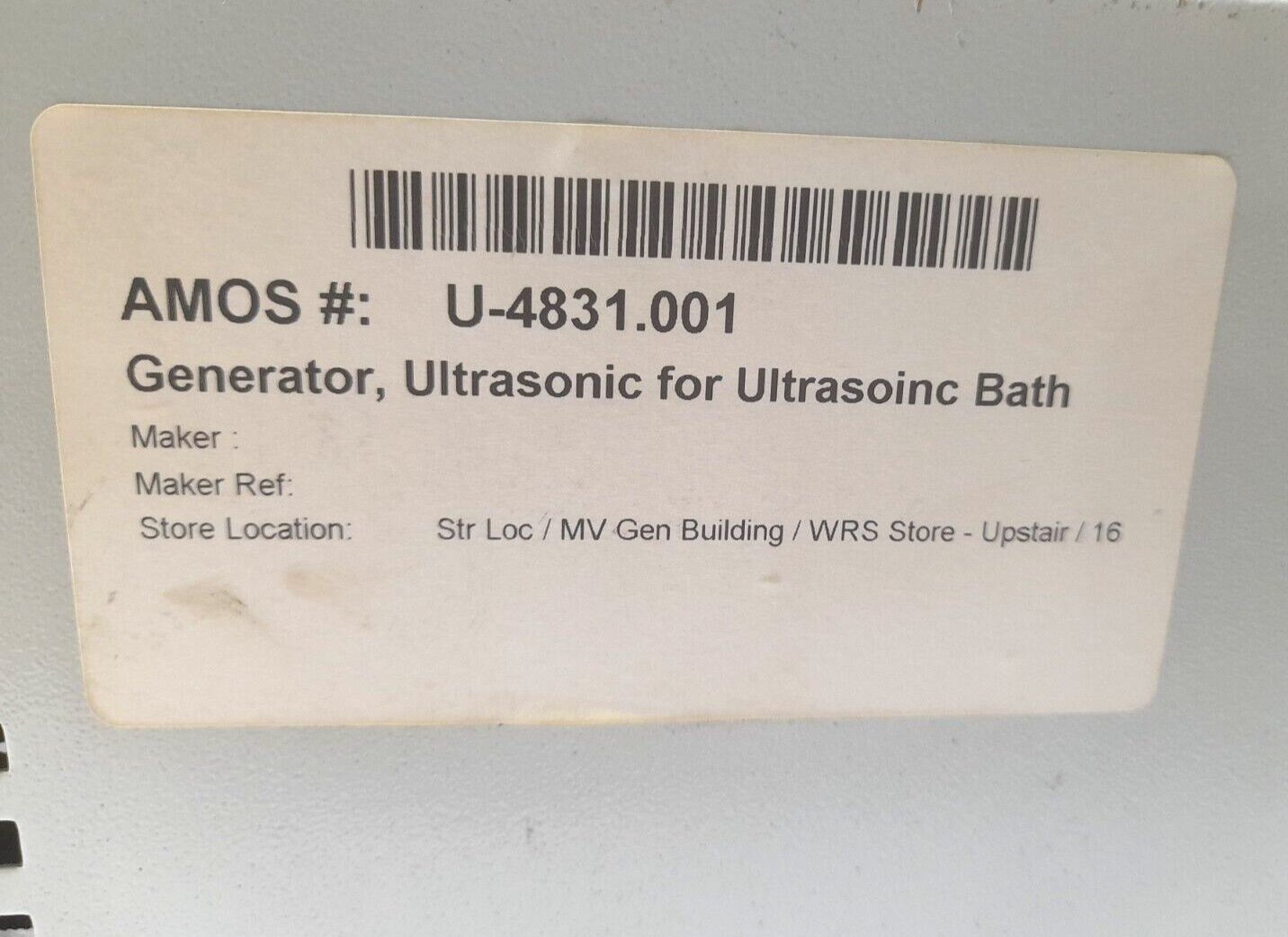 Ultrasonic’s Australasia KM-1800 Ultrasonic Generator U-4831.001 AC220V 50Hz Fre