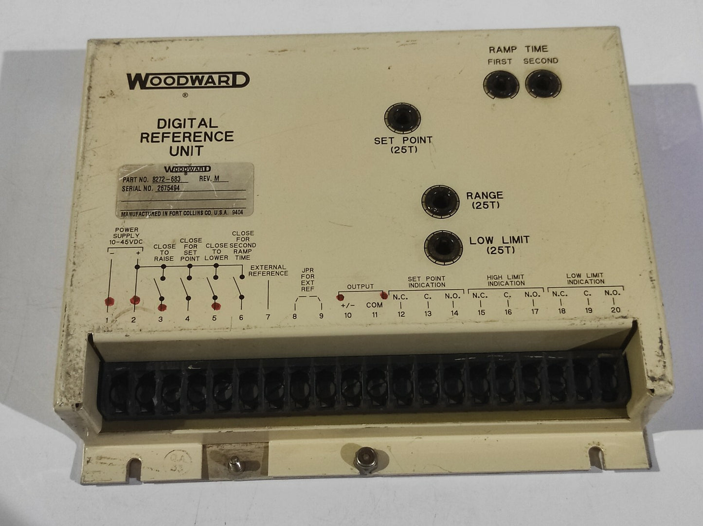 Woodward 8272-683 Rev M Digital Reference Unit 8272683