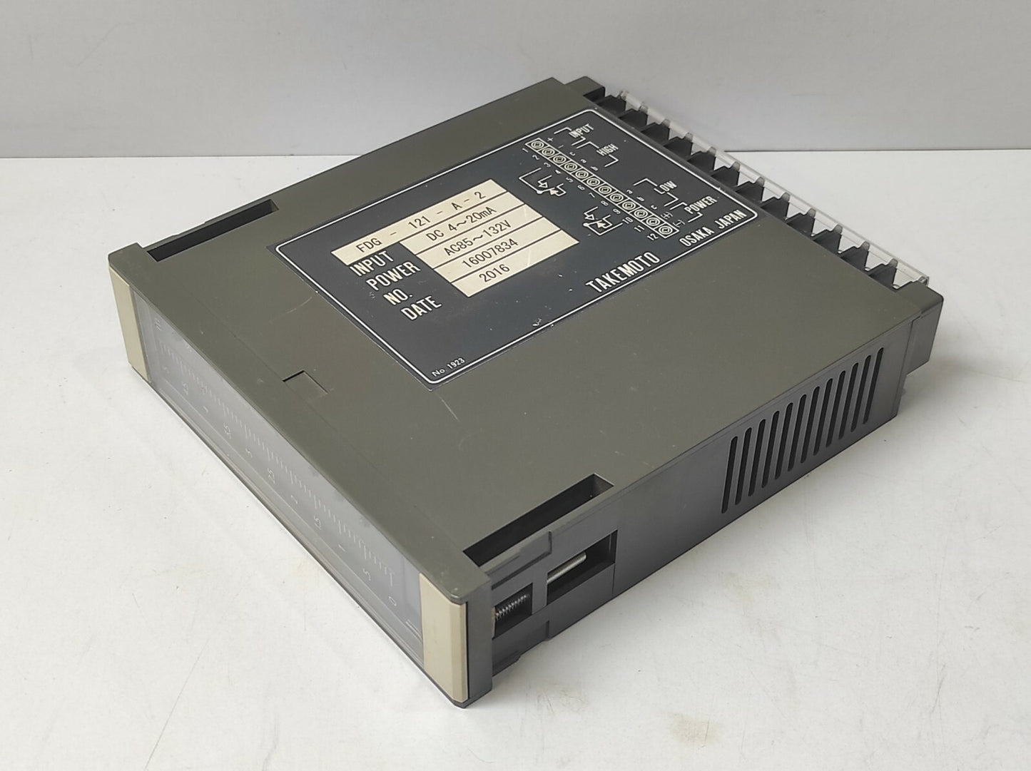 Takemoto FDG-121-A-2 FDG121A2 Input DC 4~20mA Power AC85~132V 0-5 M