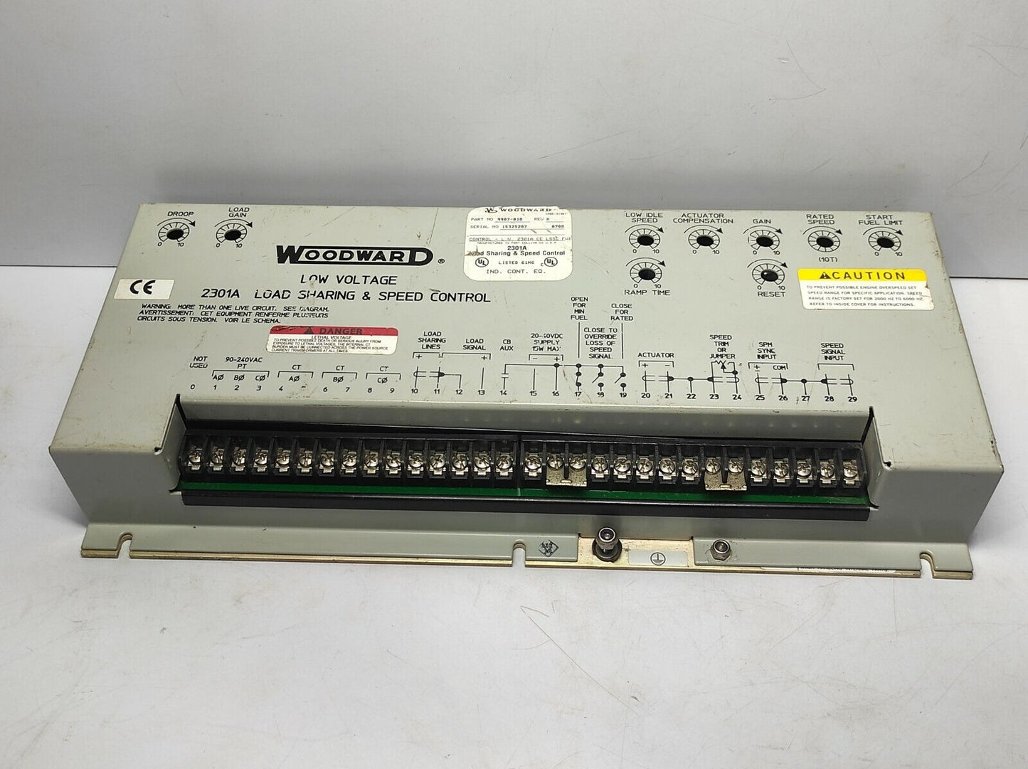 Woodward 9907-018 Rev H 2301A Load Sharing & Speed Control