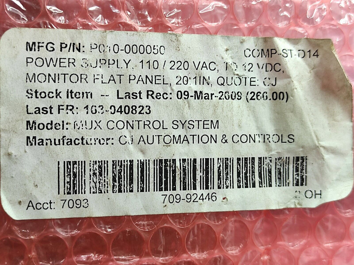 XP Power JPS Power Supply P010-000050