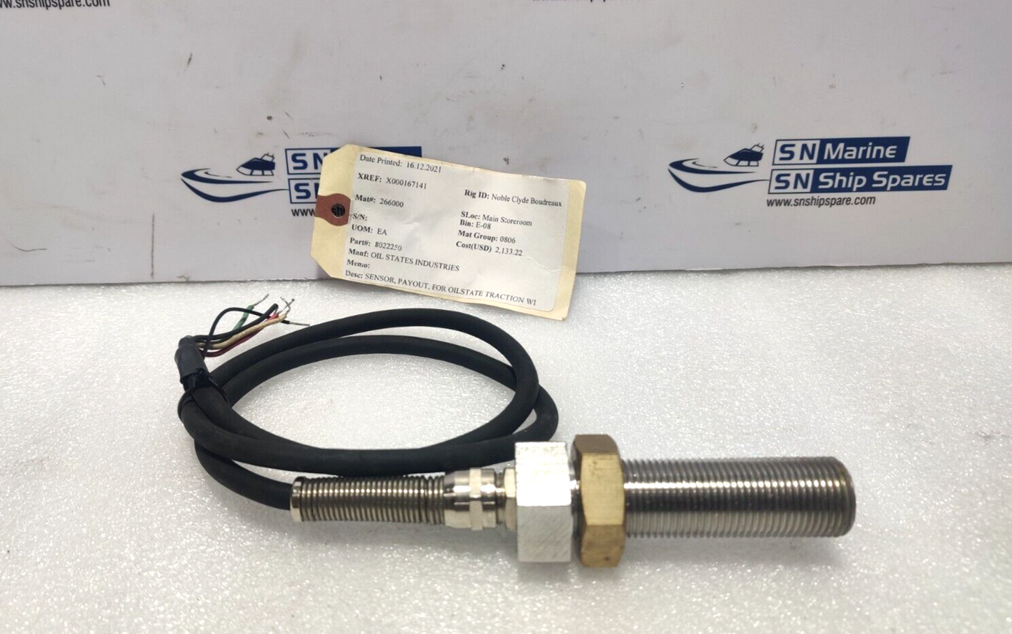 3PS INC A0504362 Payout Sensor For Oil States Traction Oil States 8022250