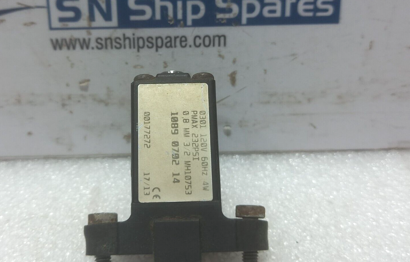 1089 0702 14 Solenoid Valve 120V 60Hz 4W 232 PSI Pmax 232Psi