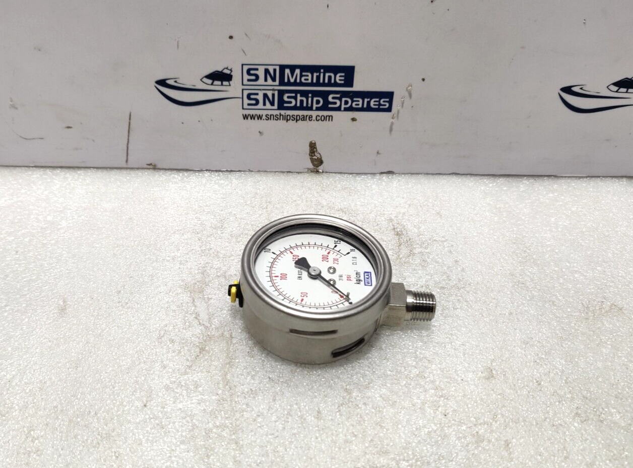 Wikai 232.50.063 Pressure Gauge 0-160Psi 1/4NPT Marsh J7652P