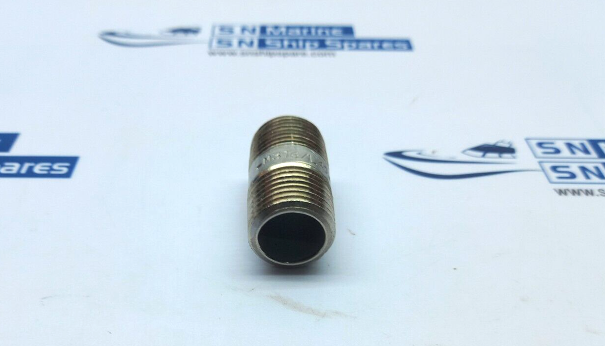 0325403 Merit Brass 316/L-40 1/2 x 1-1/2 SS NIP ASTM A733 25PCs In Lot