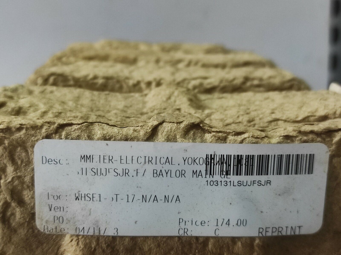 Yokogawa 103131L Scale 0-5000 AC Amperes 103131LSUJFSJR
