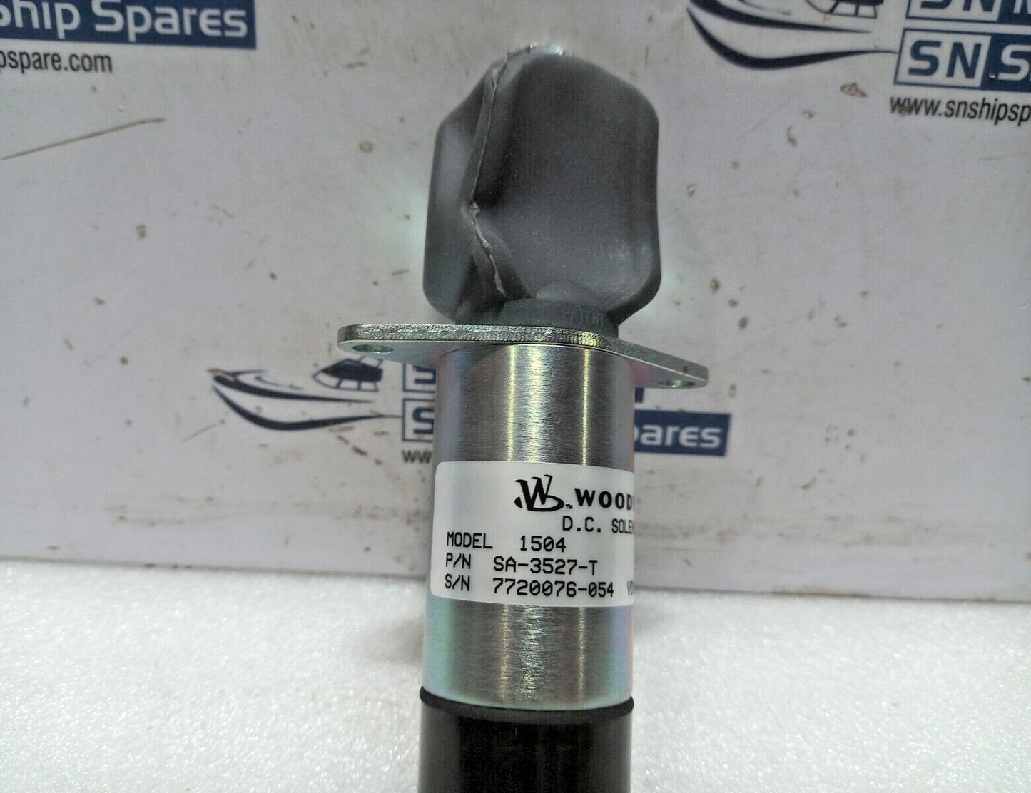 Woodward SA-3527-T Engine Stop DC Solenoid Model: 1504 Yanmar 129470-67320 24V
