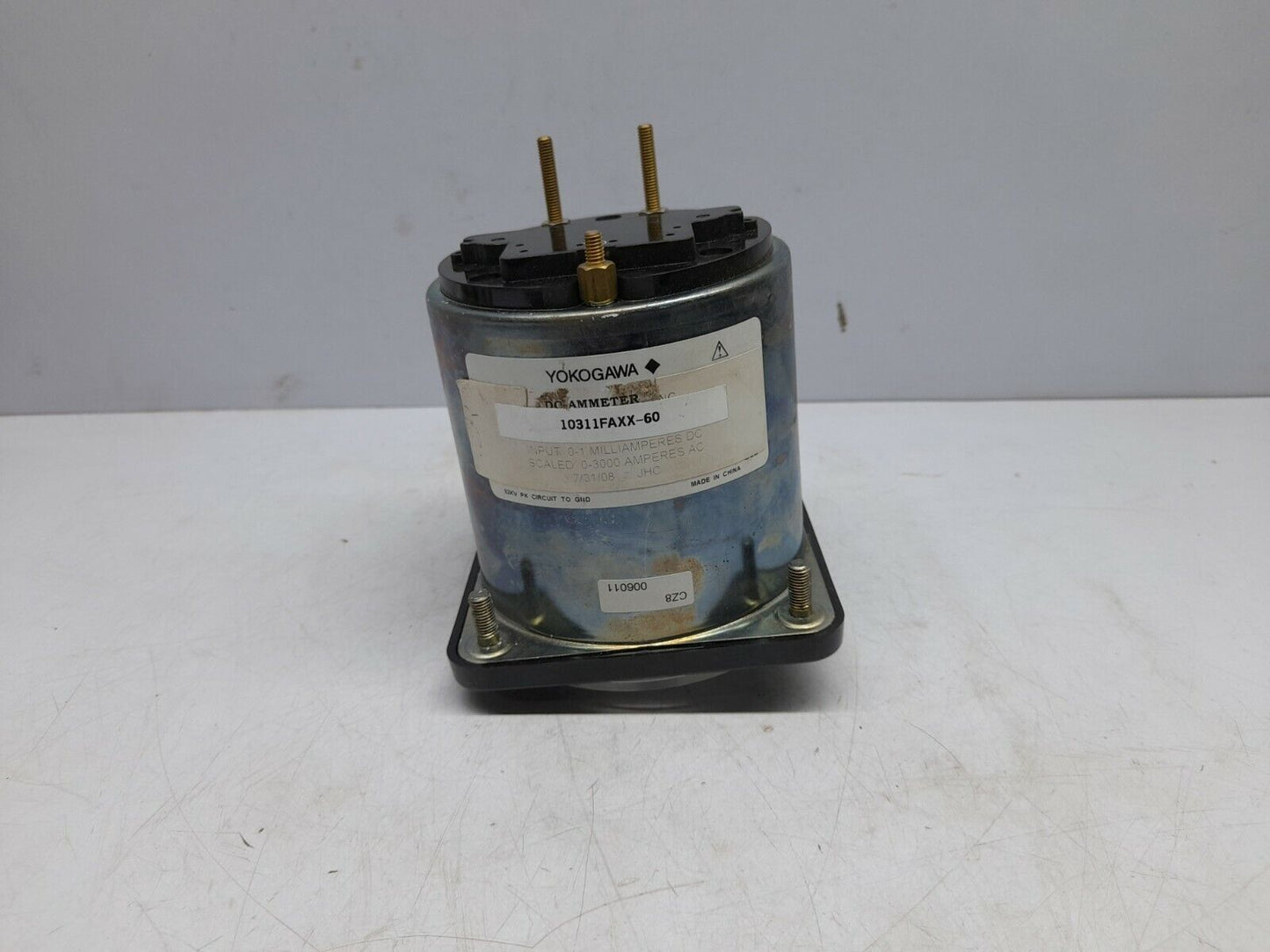 Yokogawa 10311FAXX-60 DC Ammeter Input 0-1mADC Scaled 0-3000 AAC