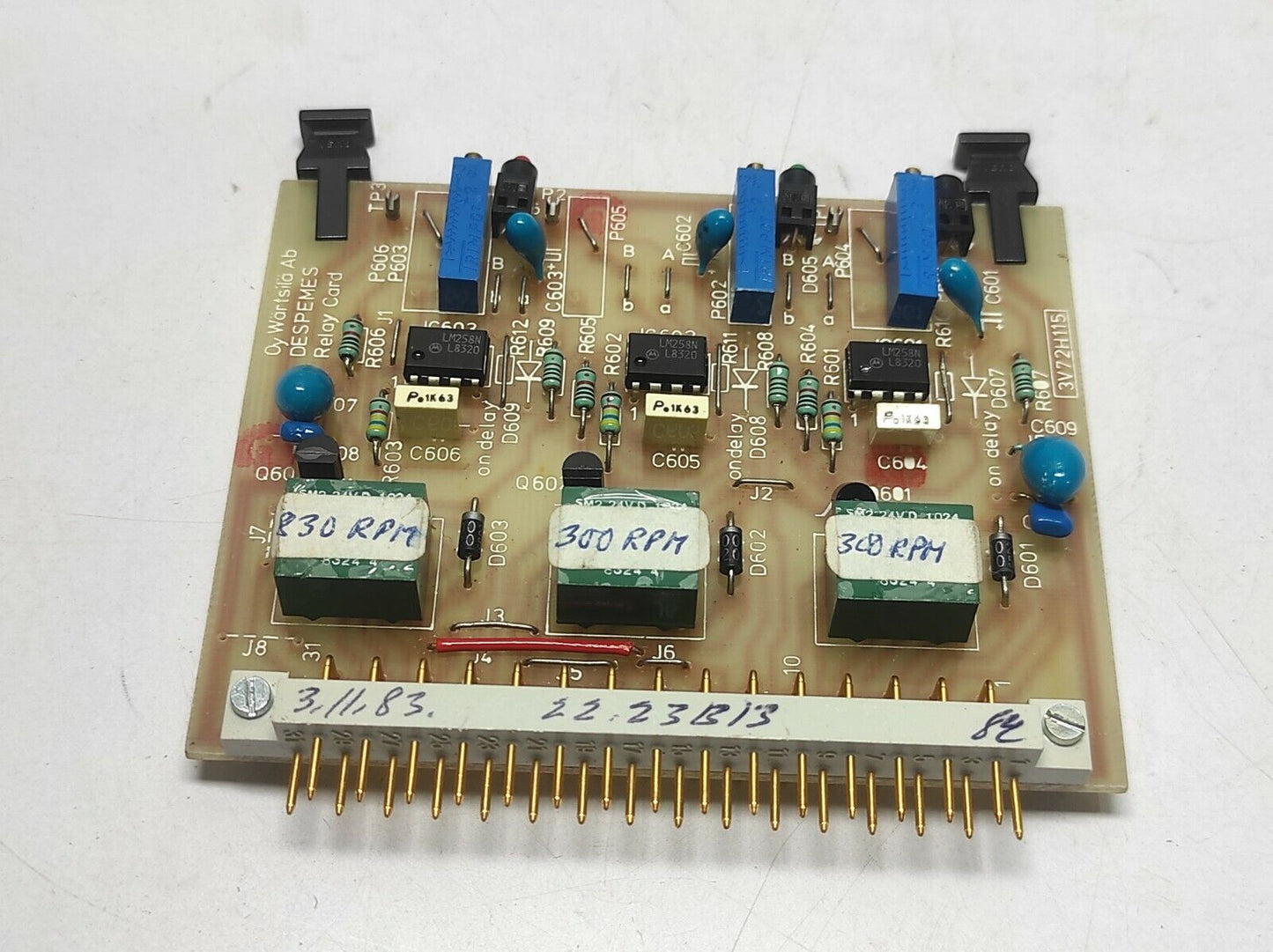 Wartsila 3V72H115 Relay Card 2223B001300 22.23B13