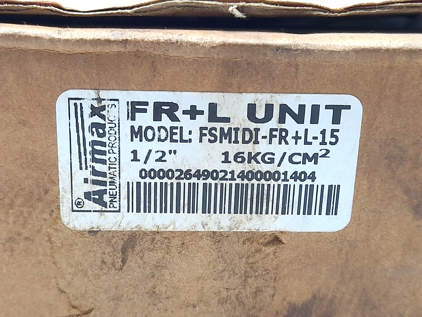 Airmax FSMIDI-FR+L-15 FR+L Unit Filter Regulator Lubricator Unit F02-FR F02-L