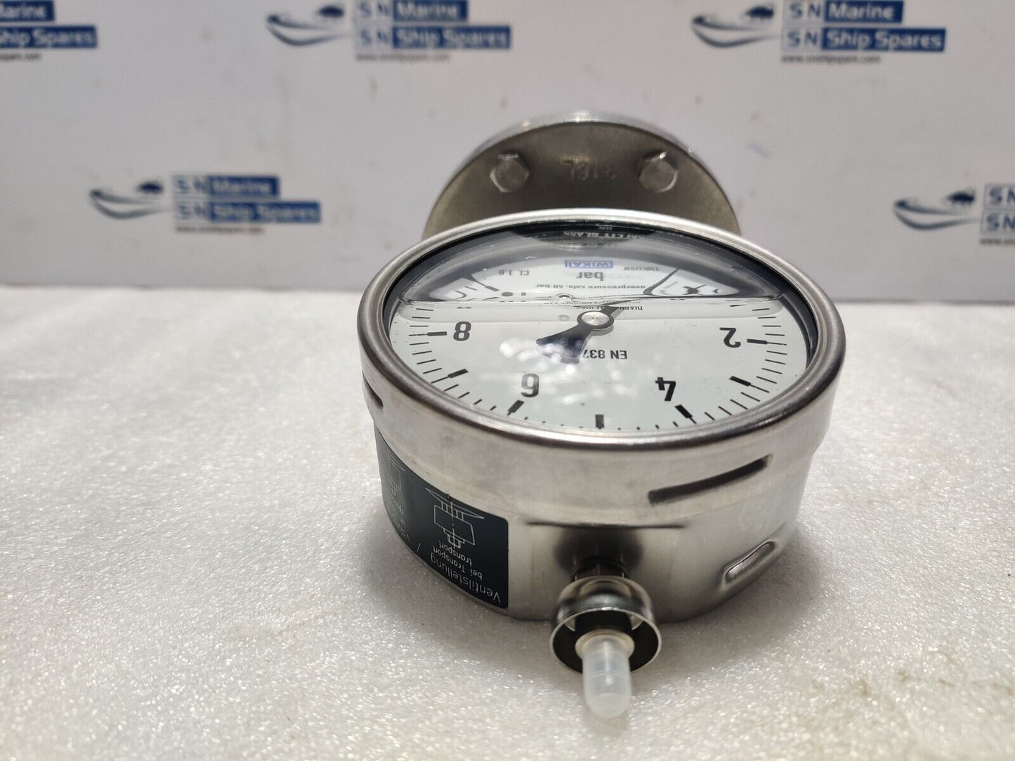 Wika 0-10Bar Pressure Gauge With Attached Assembly