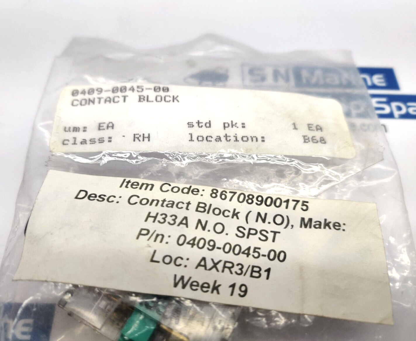 0409-0045-00 Contact Block Class:RH