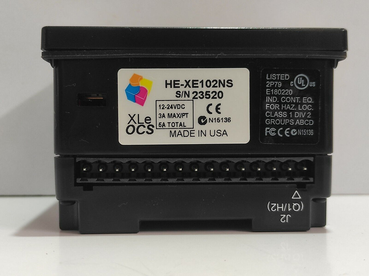 XLe OCS HE-XE102NS 12-24VDC 3A Max/PT 6A Total Control XLE Graphical Device