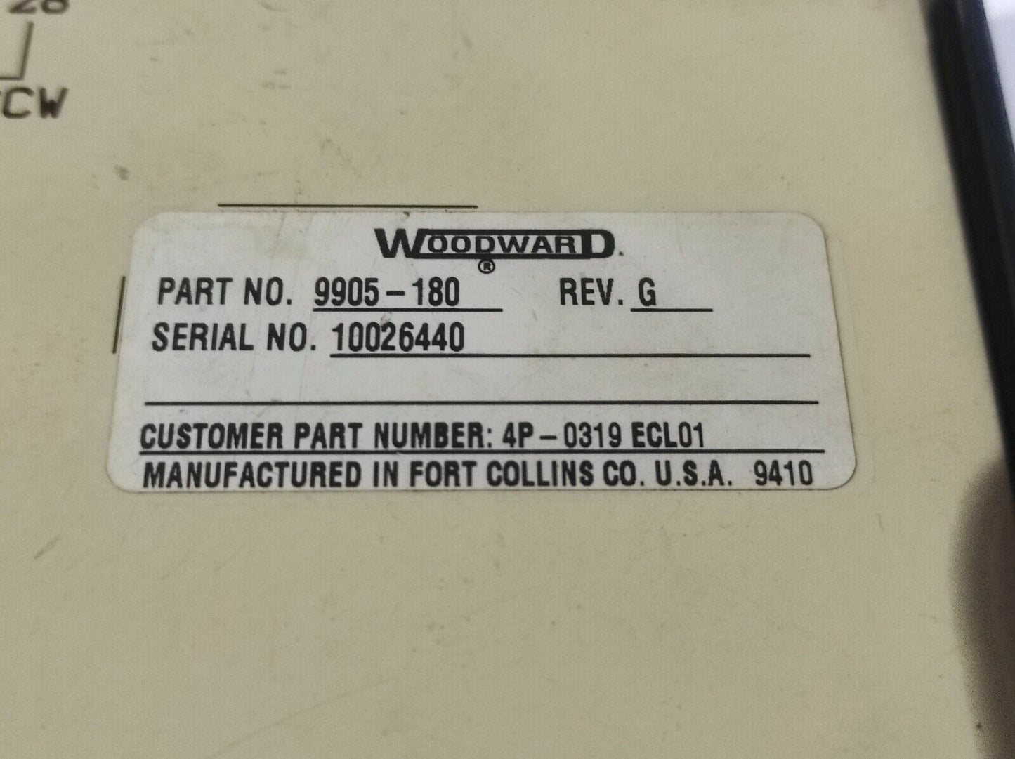 Woodward 9905-180 Rev G Load Sharing Module 9905180