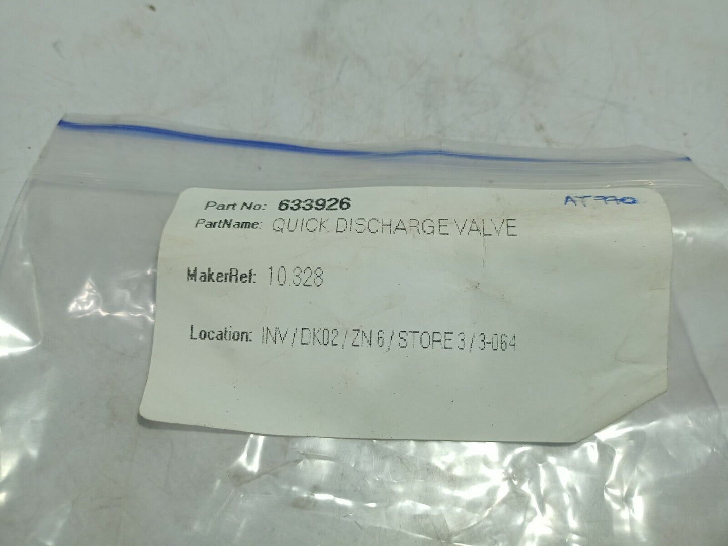 633926 Quick Discharge Valve