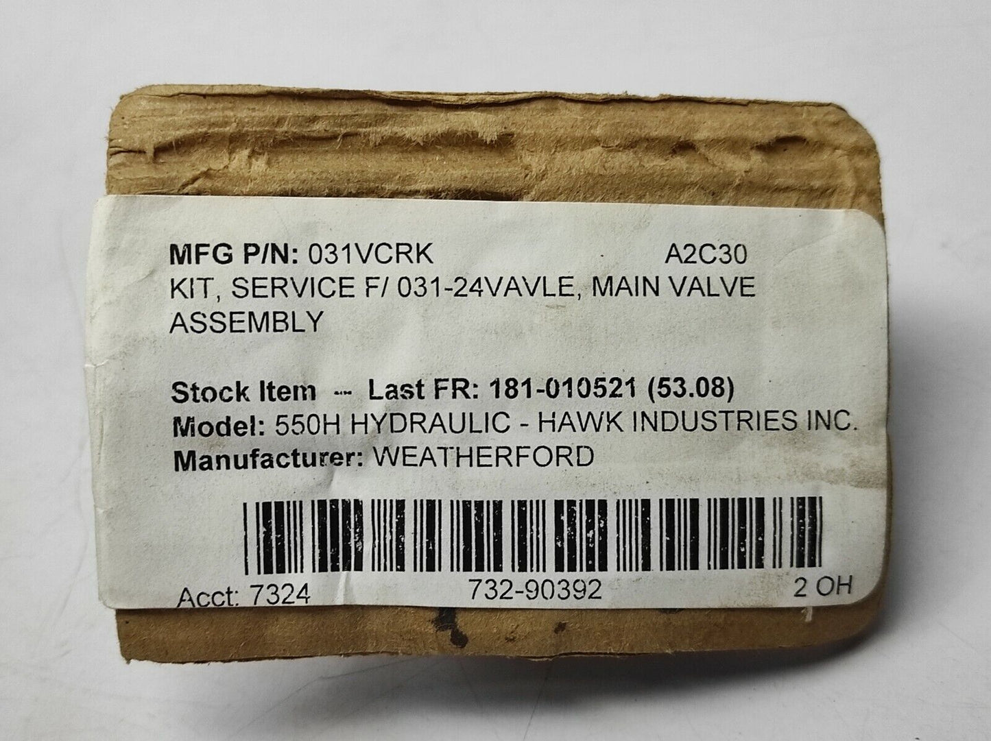 Weatherford 031VCRK Service Kit