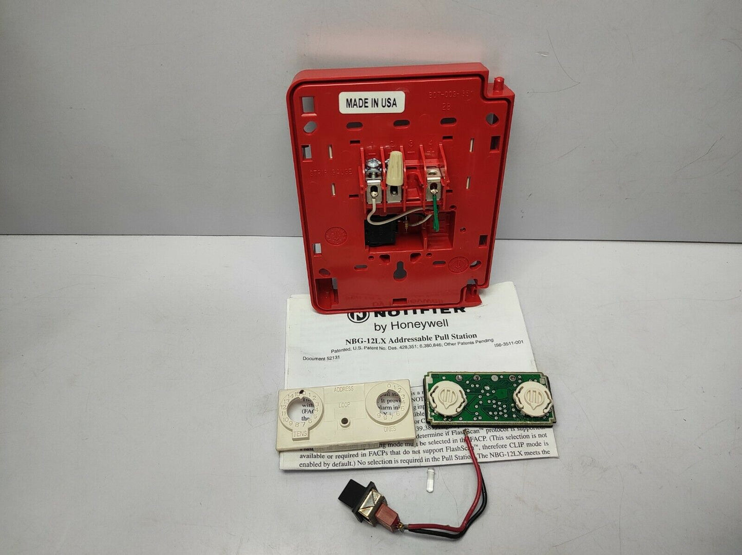 Notifier By Honeywell NBG-12LX Addressable Pull Station