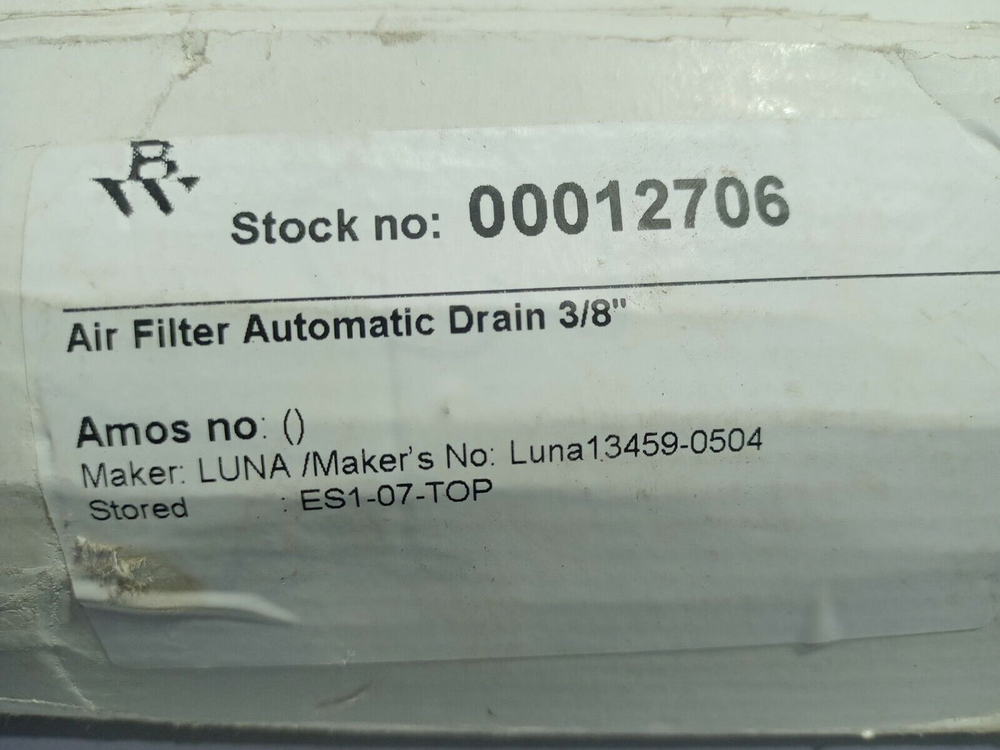 Tetra AL4000-03 Air Filter Automatic Drain 3/8” Pressure 0.1-1.0MPa