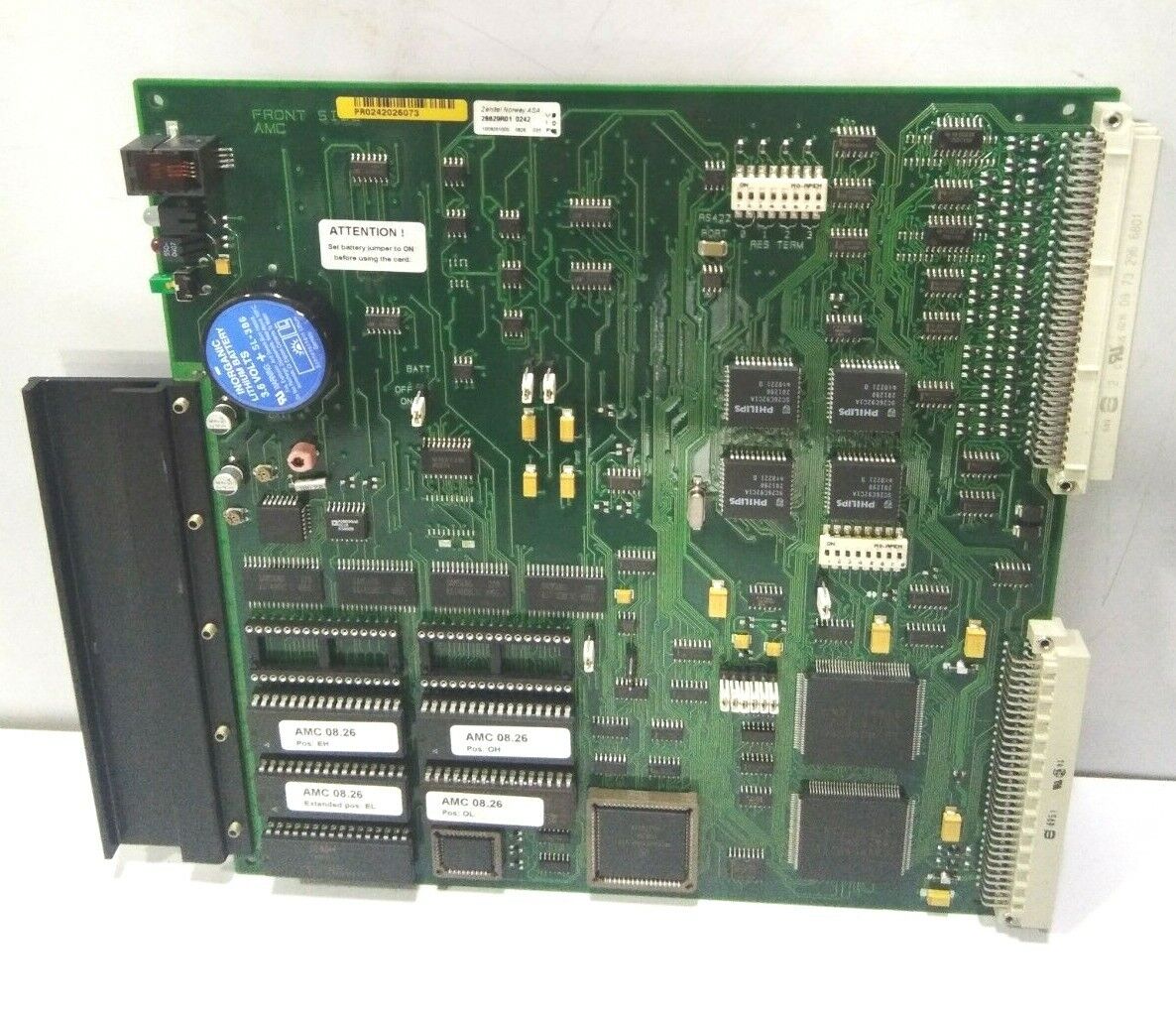 ZENITEL AMC 1009201000 PCB VERSION 0826 ACM PROCESSSORCARD STENTO ASA AMC-9201
