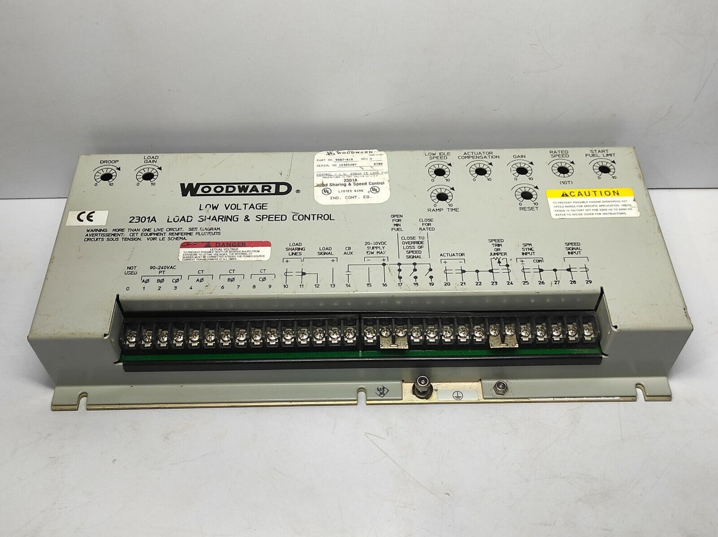 Woodward 9907-018 Rev H 2301A Load Sharing & Speed Control