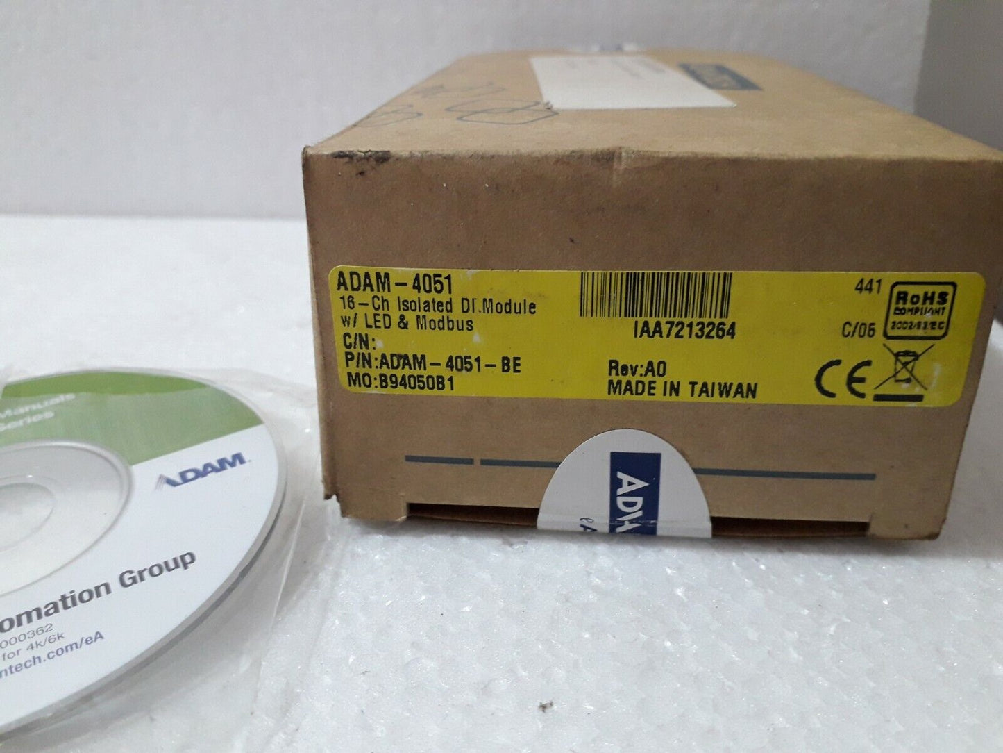 Advantech ADAM-4051 Digital Input Module P/N ADAM-4051-BE 16 Channel Isolated