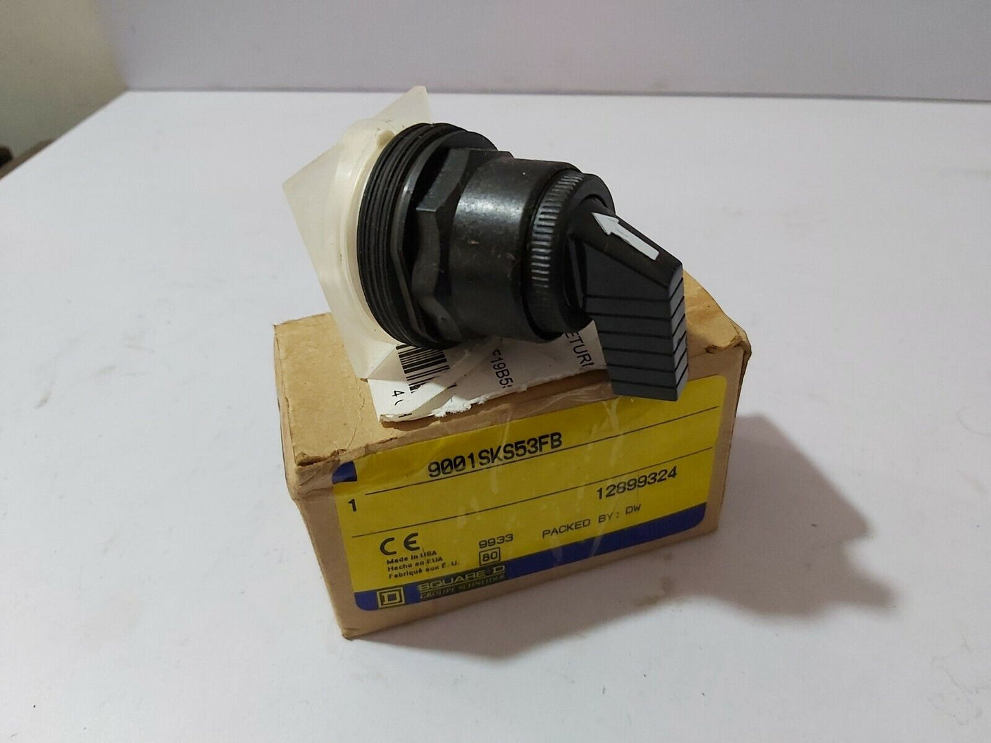 SQUARE D 9001SKS53FB 3-POSITION SELECTOR SWITCH