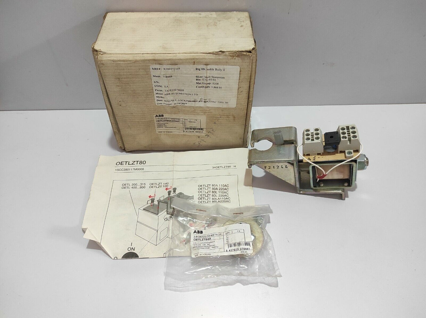 ABB 1 SCA022079R9050 OETLZT80A220AC Interlock