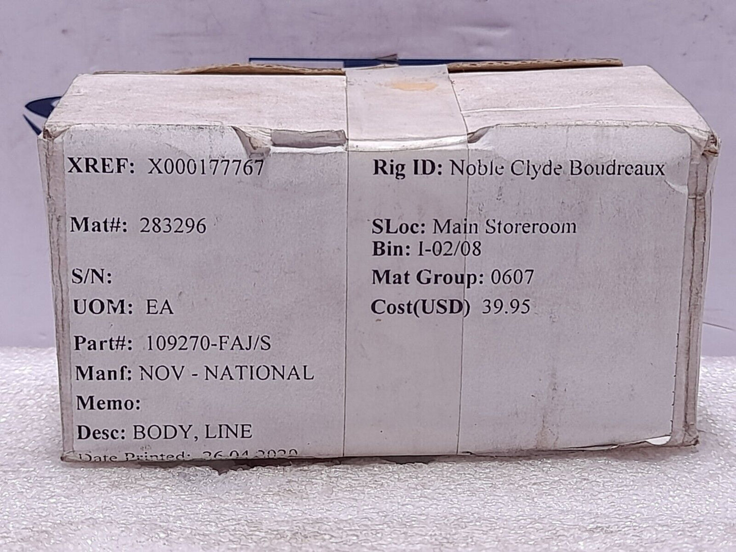 Sun Hydraulics FAJ/S Body Line Nov 109270-FAJ/S