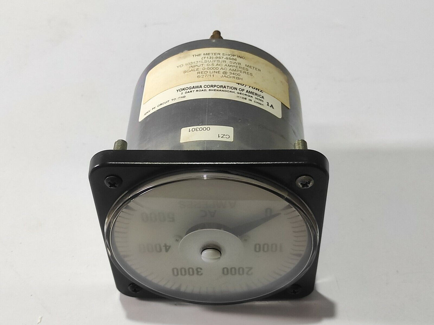 Yokogawa 103131L Scale 0-5000 AC Amperes 103131LSUJFSJR
