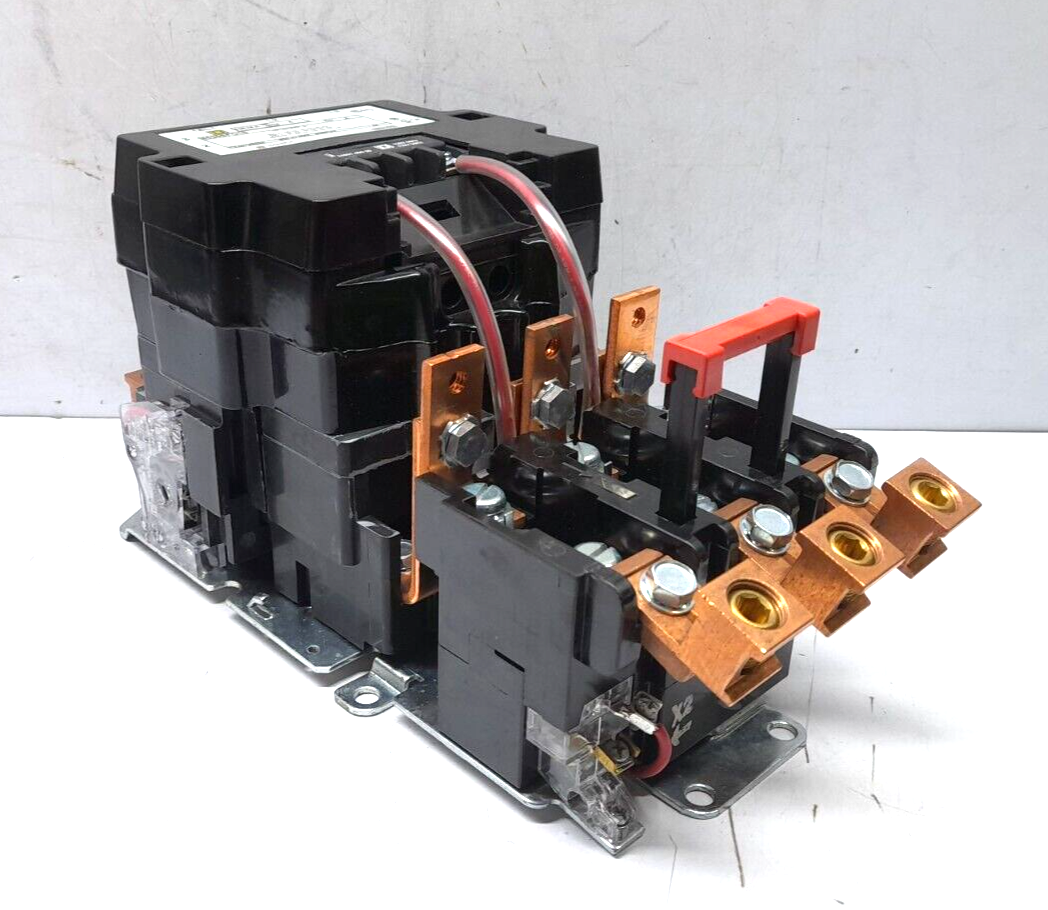Square D 8536SFO1V02S Ser A AC Magnetic NEMA Size 4 Starter 3 Pole 110/120V50/60