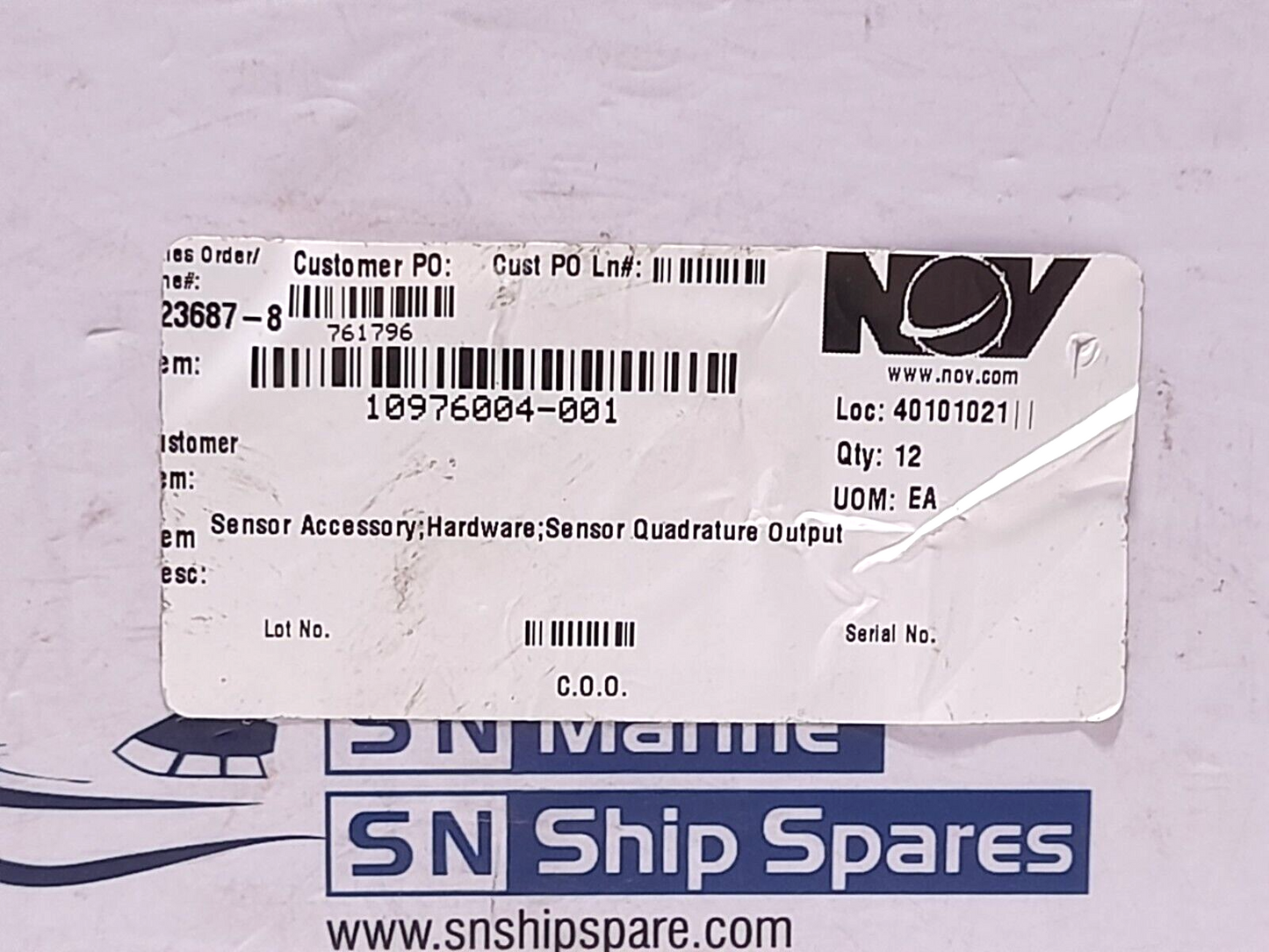 3PS Inc A0603204 NOV 10976004-001 NOV Dreco 26460073 Features Sensor Quadrature