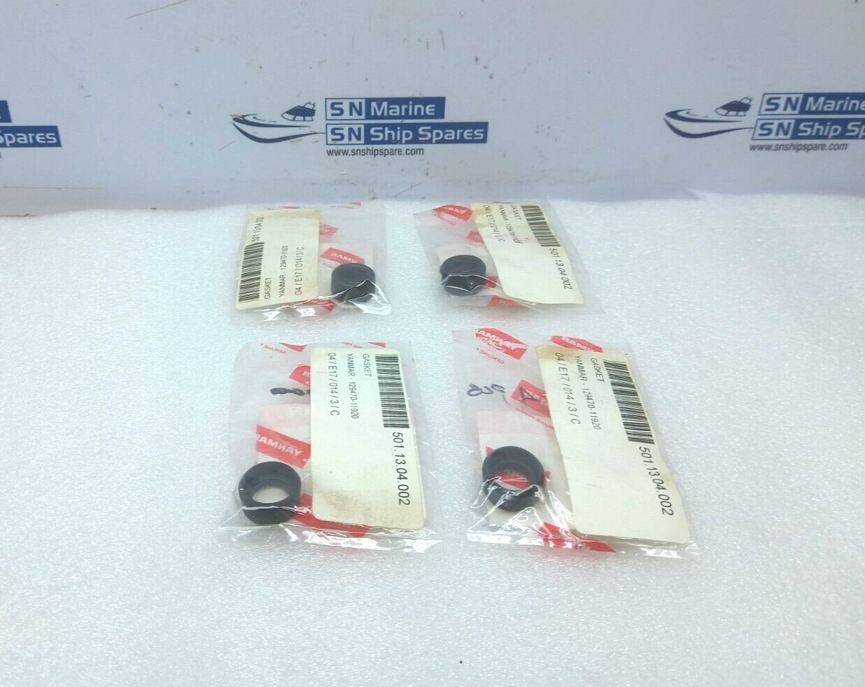 Yanmar Genuine Part 129470-11920 Gasket 201 4JHLTE-K 4PCs In Lot