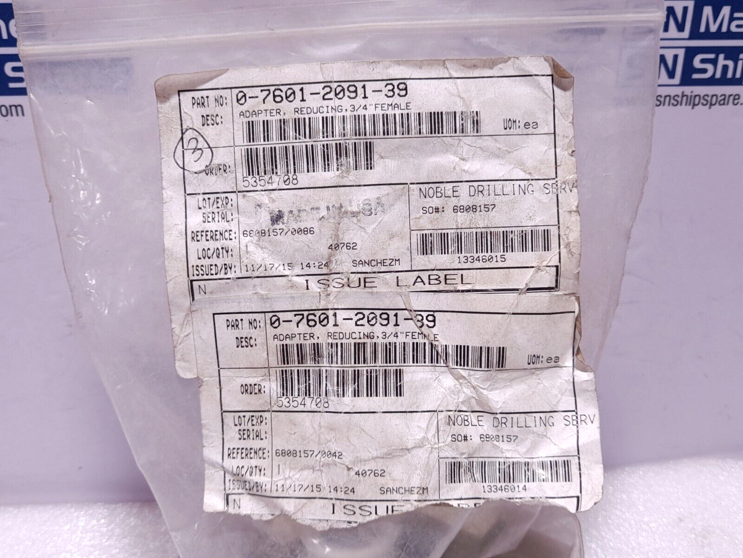 0-7601-2091-39 Reducing Adapter ¾ Female 07601209139