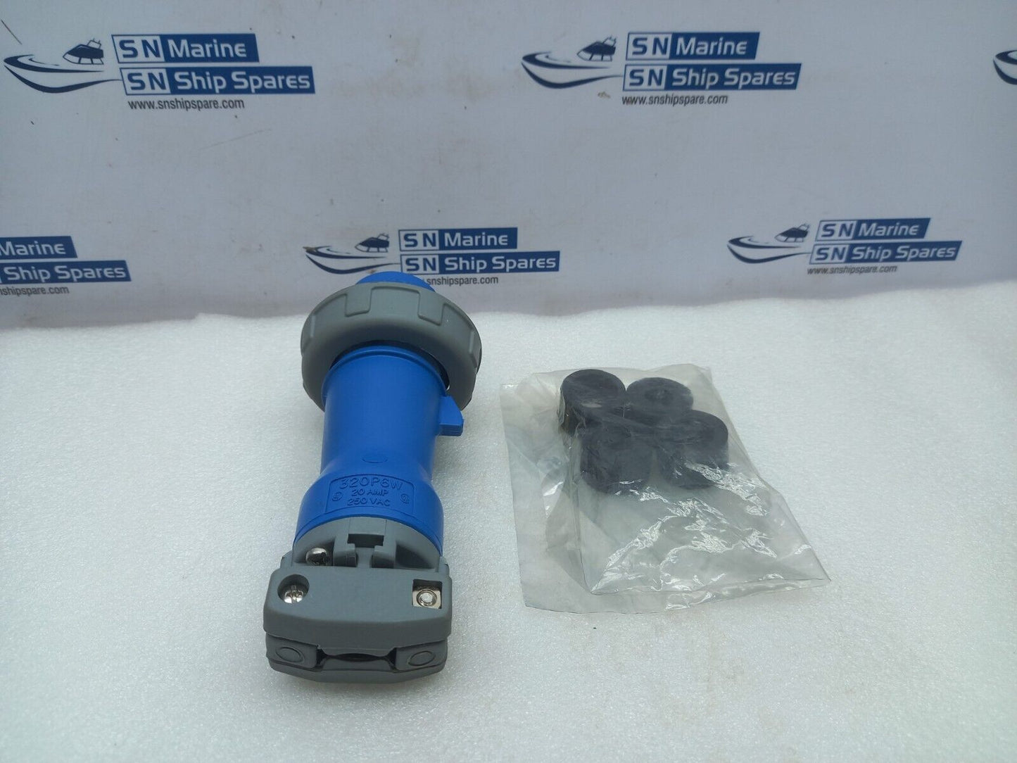 320P6W Pin & Sleeve Watertight Plug 20AMP 250VAC