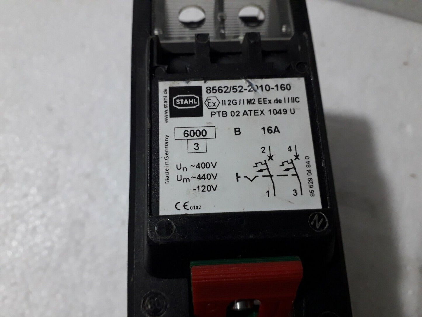 STAHL 8562/52-2010-160 Circuit Breaker 16 A