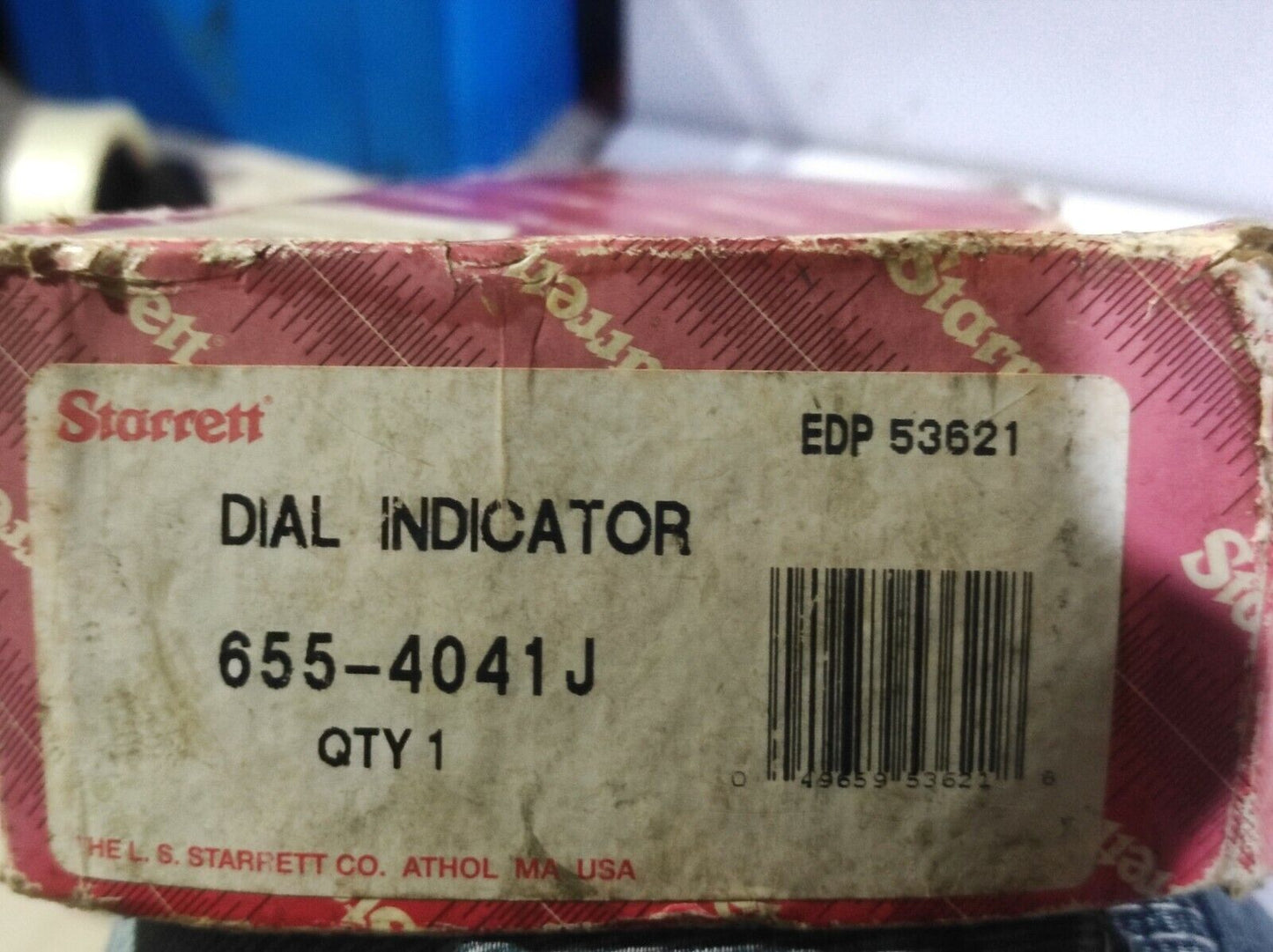 Starrett 655-4041J Dial Indicator 6554041 4.000” Range
