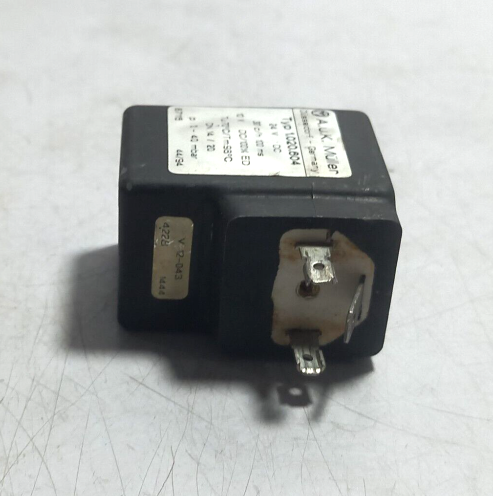 A.U.K. MULLER 1.020.604 Coil 24VDC 30 c/h 100 ms 10V DC/100% ED P 0-40 mbar