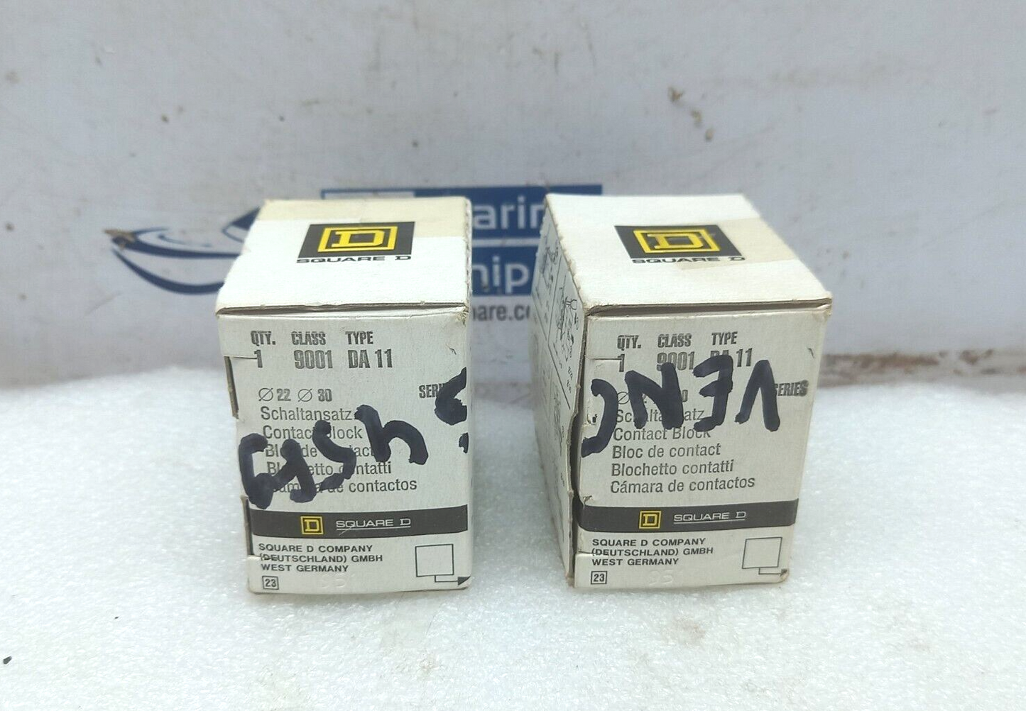 Square D DA11 Contact Block Class 9001 Watrsila D1A2S+DA11 2PCs In Lot