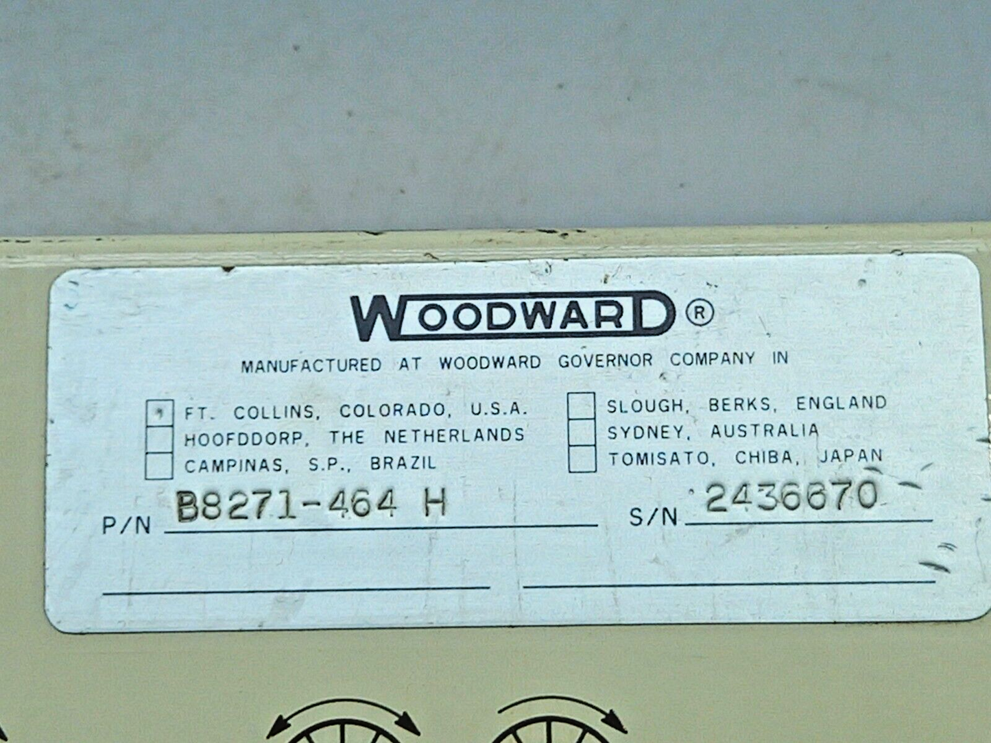 Woodward B8271-464 H 2301 Speed Control B8271464
