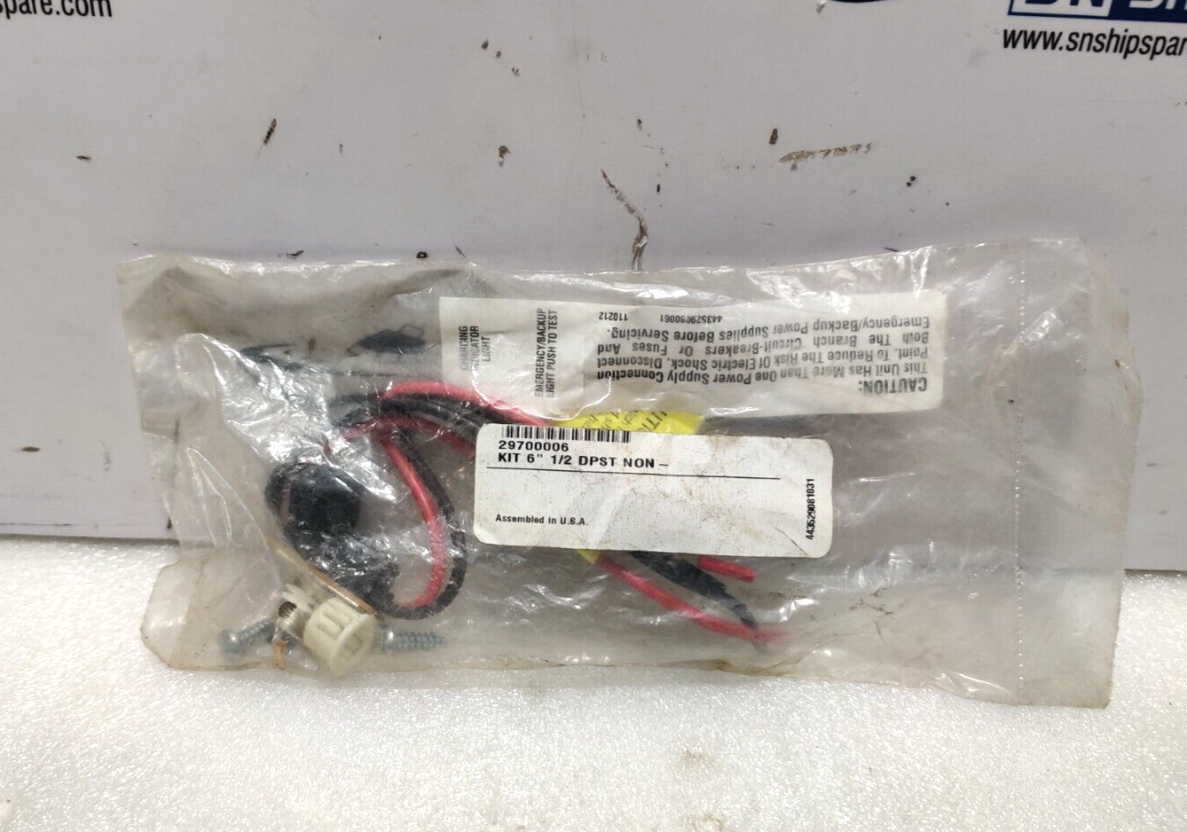 29700006 Kit 6” ½ DPST NON