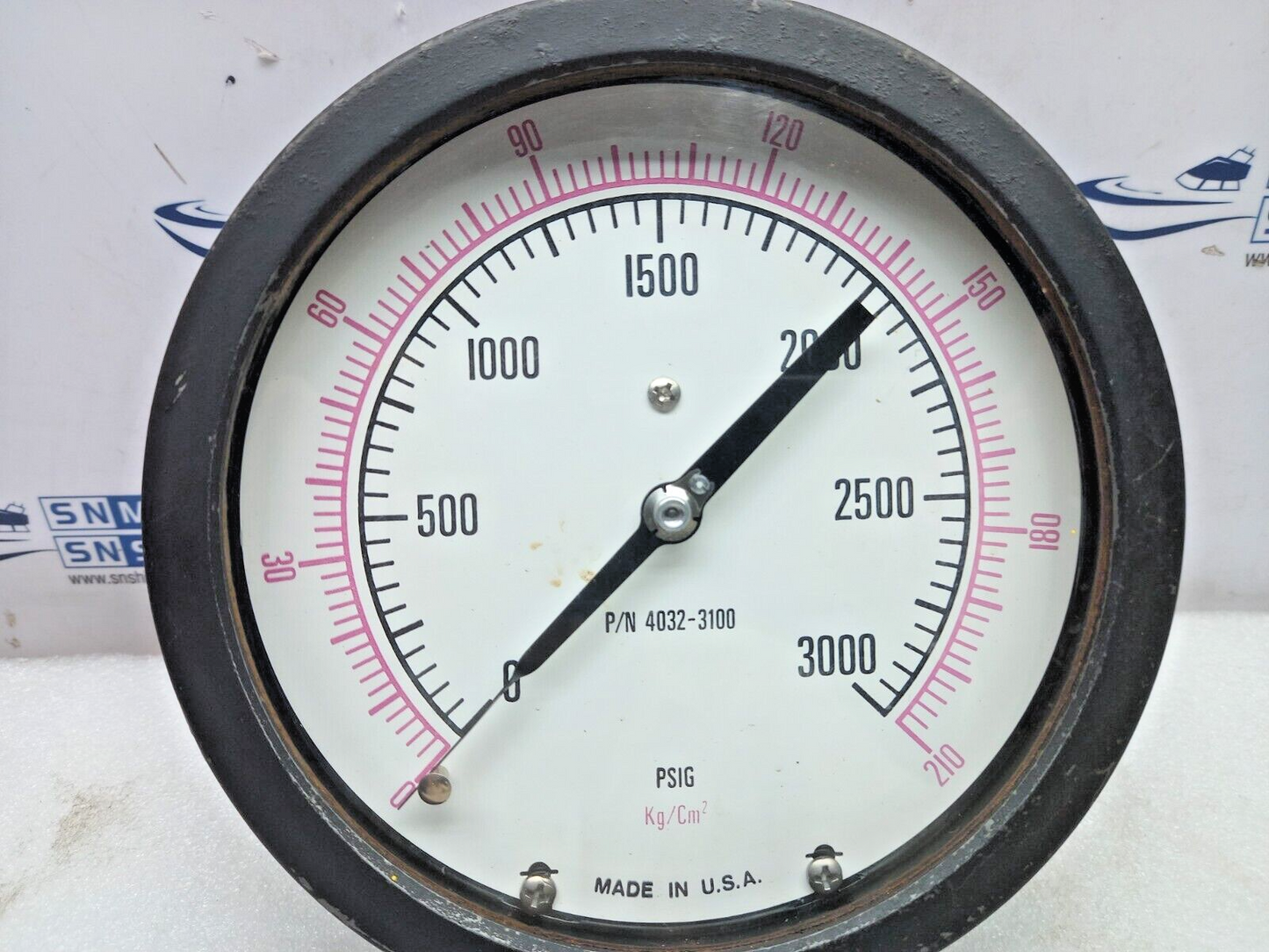 4032-3100 Pressure Gauge 0-3000Psi 0-210Kg/Cm2
