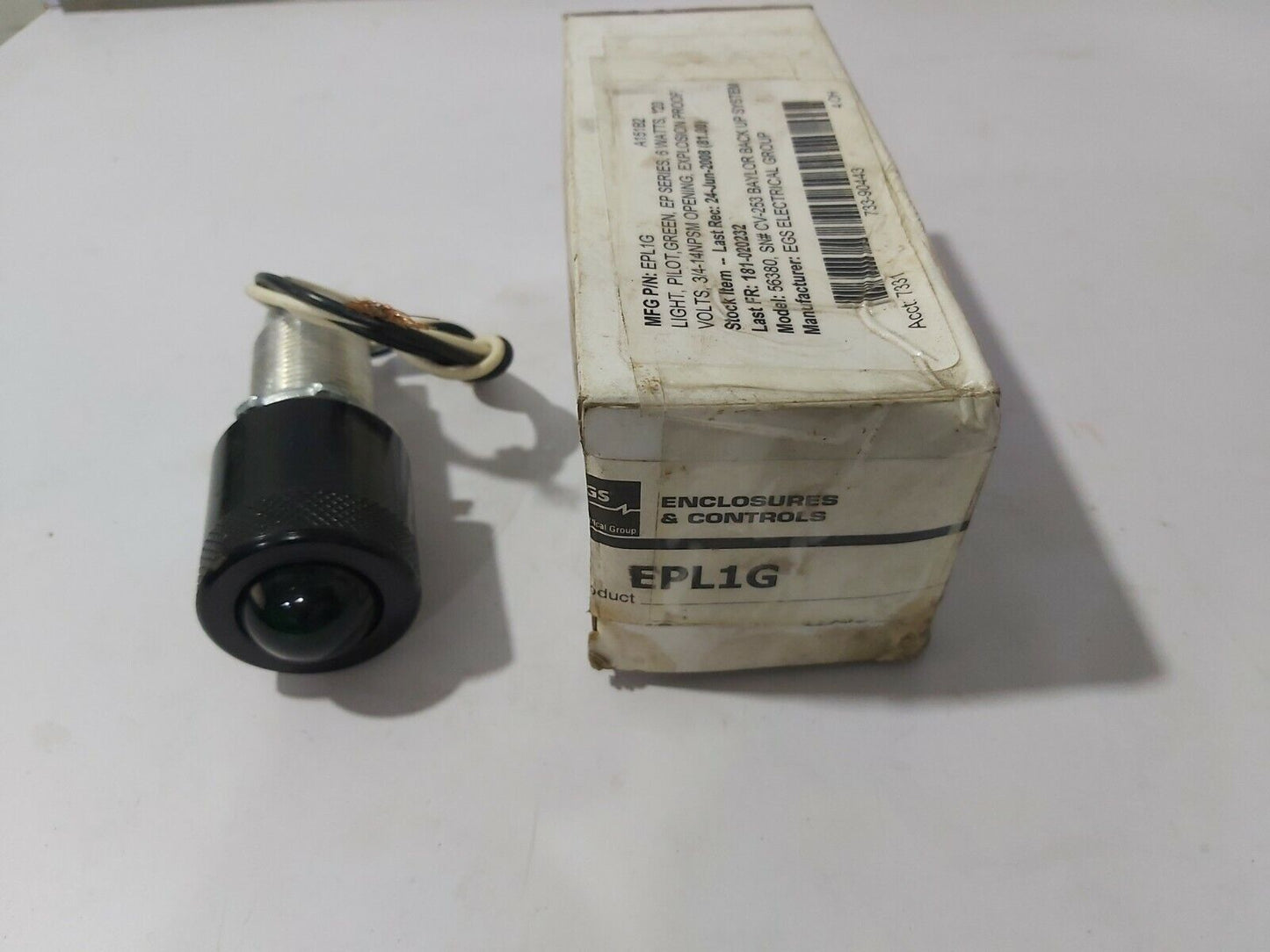 `APPLETON EGS EPL1G Green Explosion Proof Pilot Light