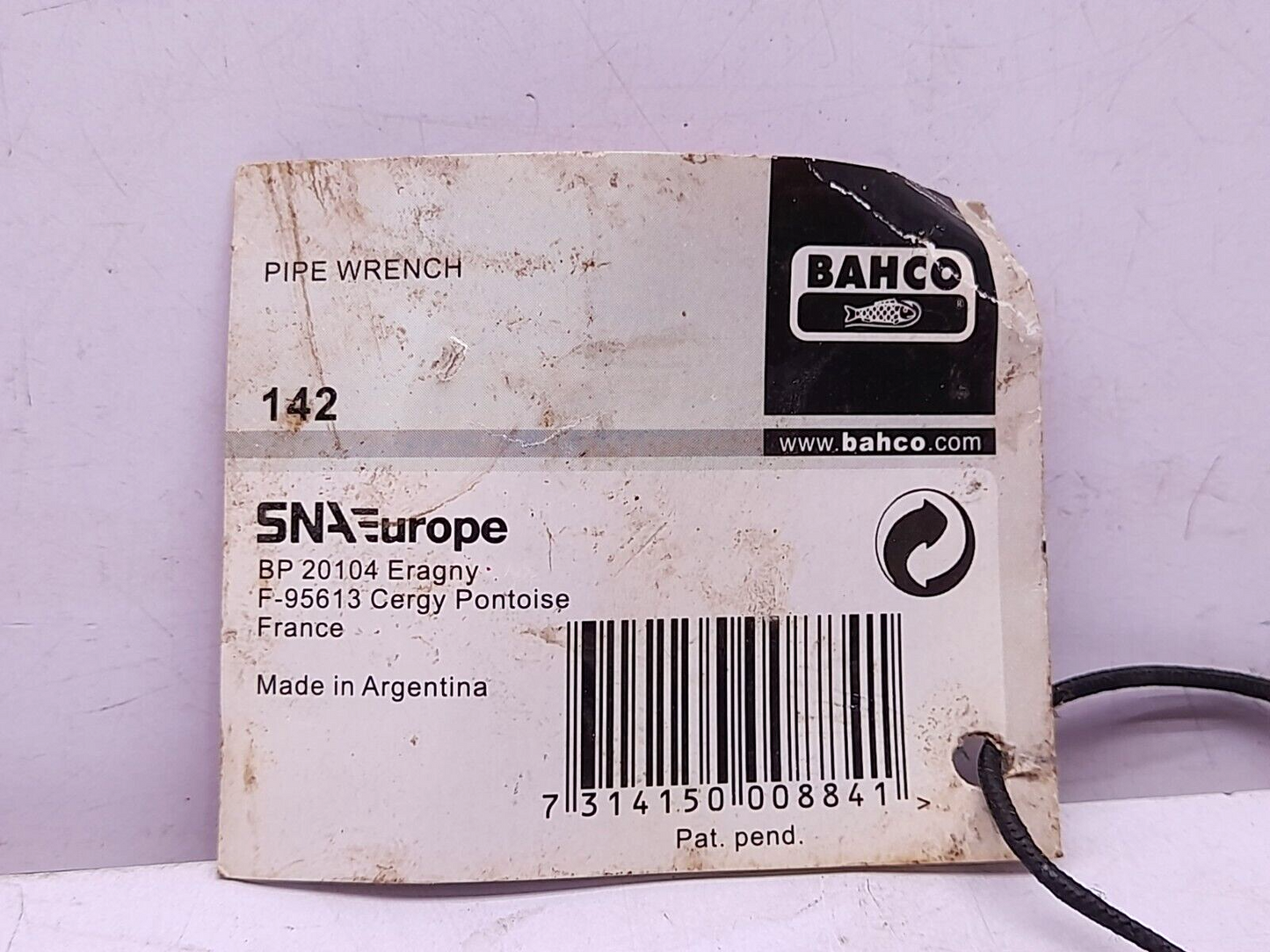 Bahco 142 Pipe Wrench