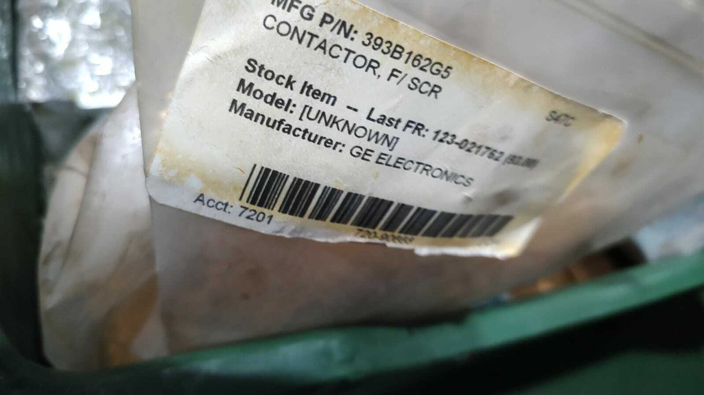 GE 393B162G5 Contactor F/SCR