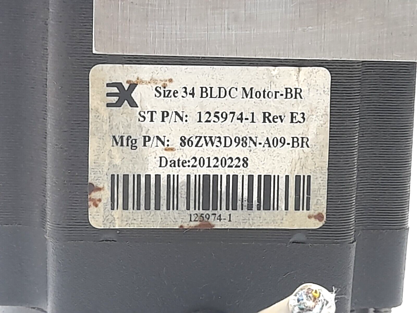 3X 86ZW3D98N-A09-BR Size 34 BLDC Motor BR Sea Tel ST 125974-1 Rev E3 M&L 125966-