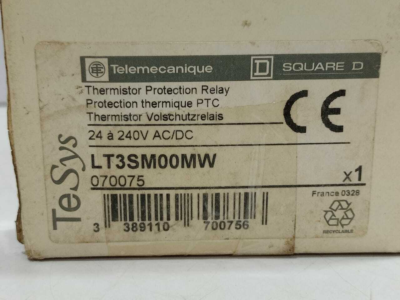 Telemecanique LT3SM00MW Thermistor Protection Relay Square D 24A 240V AC/DC LT3S