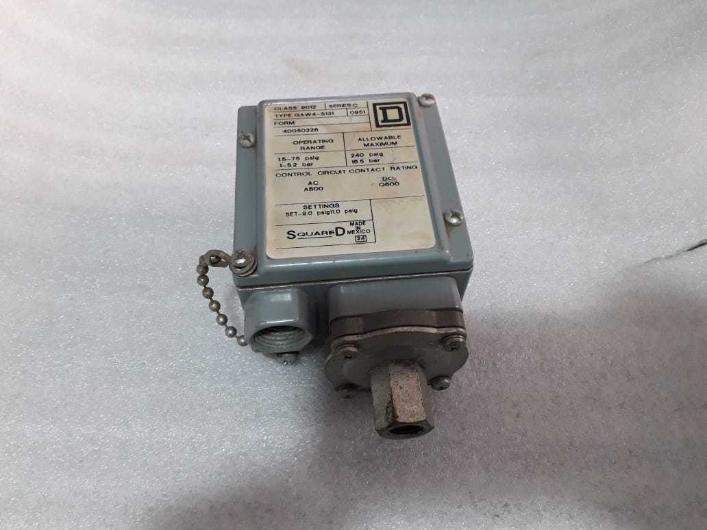 SQUARE D INDUSTRIAL PRESSURE SWITCH TYPE: GAW-4 -S131