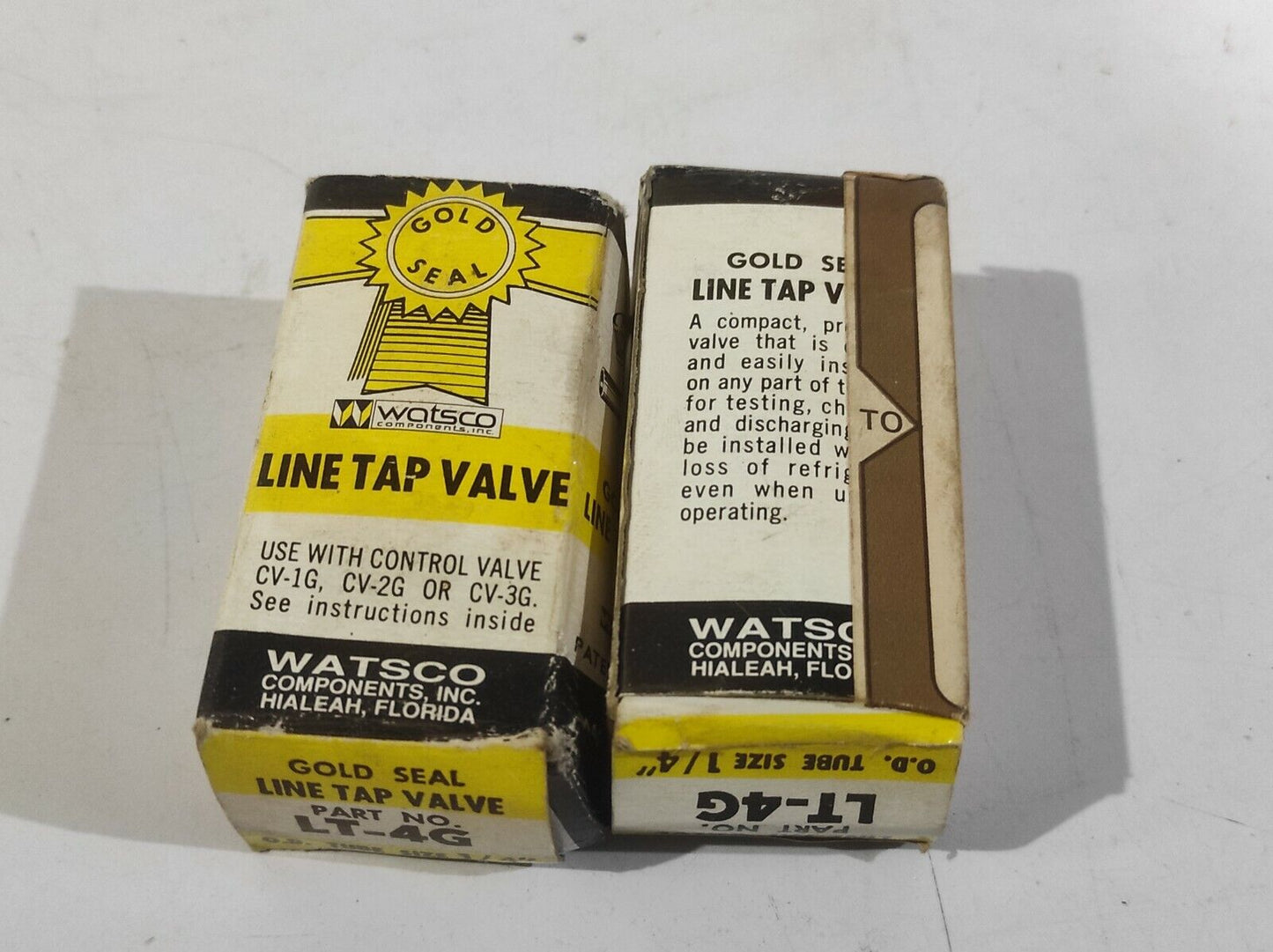 Watsco LT-4G Gold Seal Line Tap Valve O.D. Tube Size ¼” LT4G Valve Line 2pcs lo